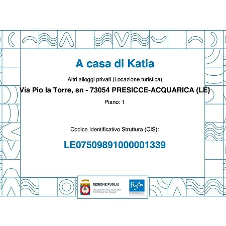 A Casa Di Katia Salento Apartamento